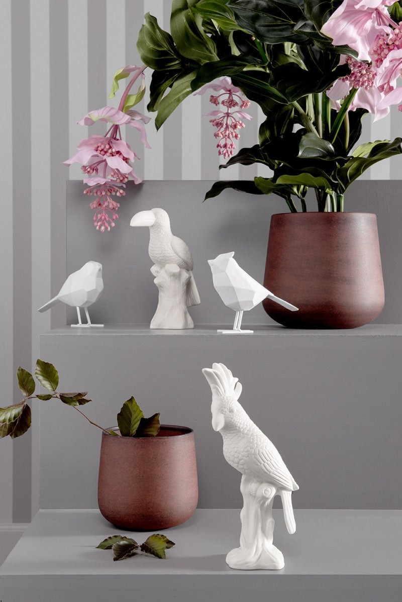 Beeld Witte Origami Vogel