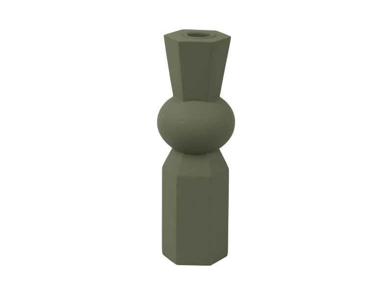Candle Holder Geo King Jungle Green - Present Time kandelaar