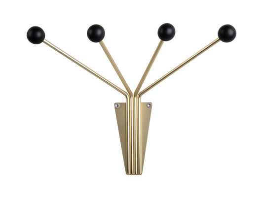 Kapstok Neptune Gold w. Black Balls Small