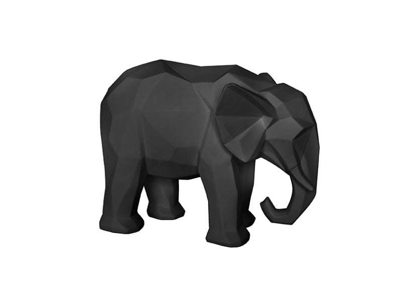 Beeld Origami Olifant Zwart