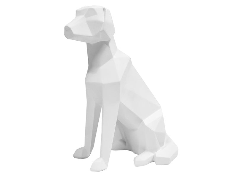 Image Sitting Origami Dog white